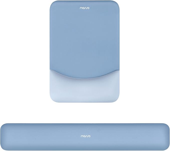 MOSISO Wrist Rest Support for Mouse Pad&Keyboard Set, Rectangular Ergonomic by MOSISO