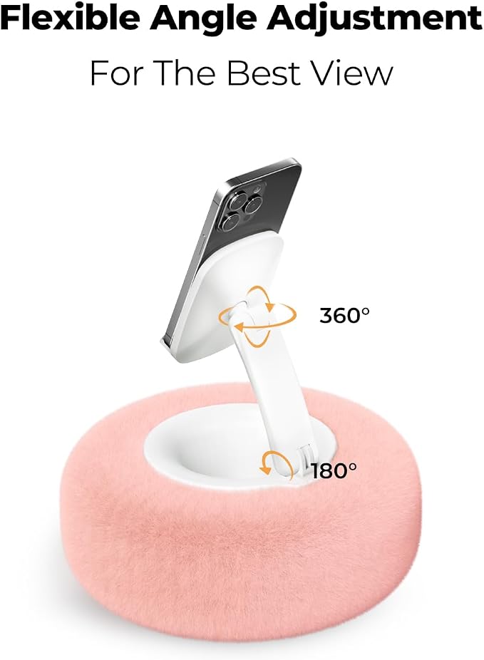 Phone Stand with Pillow, Adjustable iPhone Stand with Anti-Slip Strips - Image 4