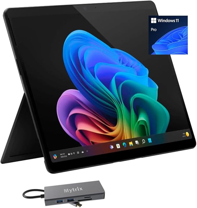 Microsoft Surface Pro 11 Copilot+ PC Tablet w/11-in-1 Hub, Snapdragon X Elite by Amazon+Renewed