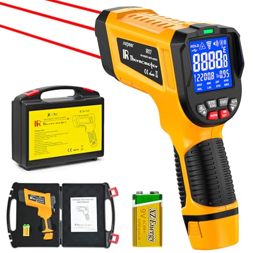 -58°F to 3992°F Infrared Thermometer IR Gun, High-Temp Digital Temperature Gun by SURPEER