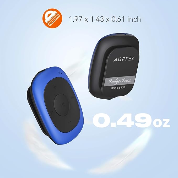 AGPTEK 64GB Clip MP3 Player - Image 3