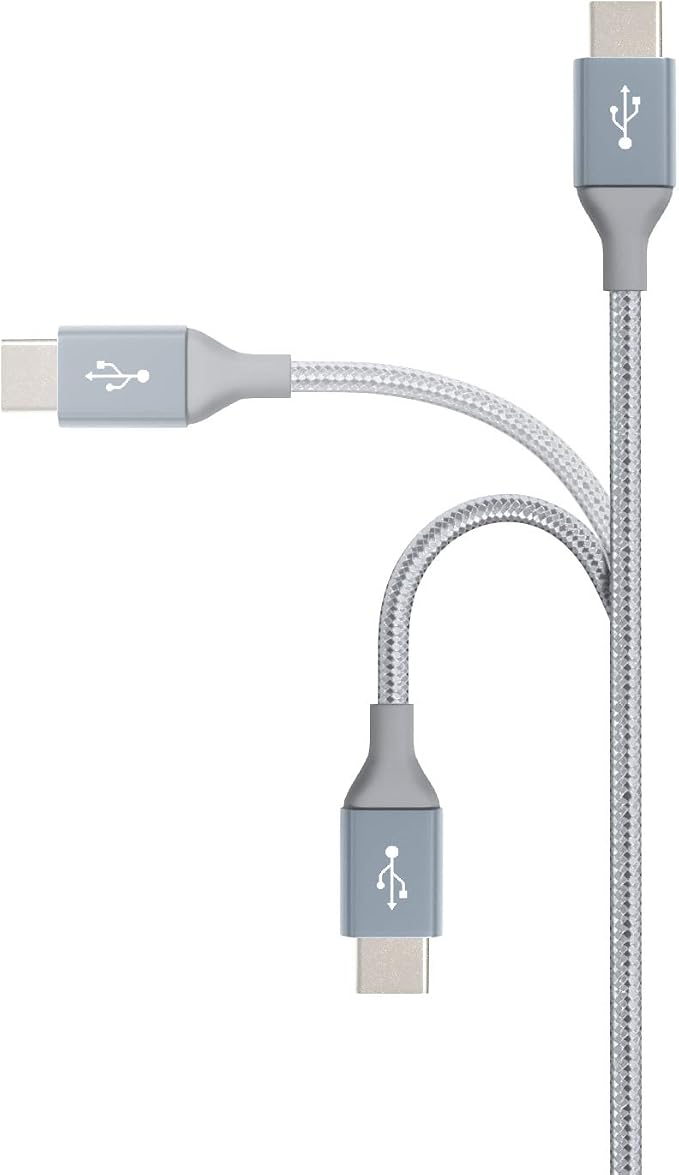 Amazon Basics USB C to USB C Cable, New Nylon USB C Charger Cable - Image 2