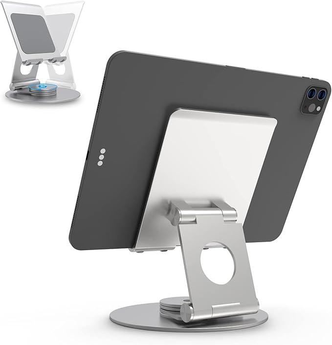 KABCON Swivel Tablet Stand, Aluminum Portable 360°Rotating Holder by KABCON
