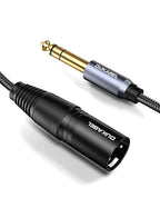 DUKABEL 1/4" TRS to XLR Male Cable, Balanced Interconnect Cords 2.4M Long Patch - Image 9