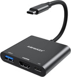 USB C to HDMI Adapter, 4K HDMI to USB-C Multiport Hub Adapter by ABIWAZY