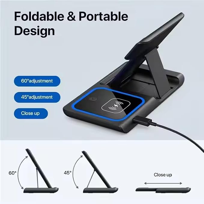 3-in-1 Wireless Charger for iPhone 16/15/14/13/12/11, Apple Watch All Series - Image 7