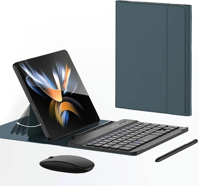 for Samsung Galaxy Z Fold 7 6 5 Keyboard and Mouse, Portable Mini 7.9 inch by voppton