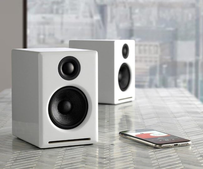 Audioengine A2+ 24 Bit 60 Watt Bluetooth Desktop Computer Speakers - Image 2