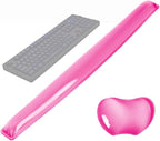Silicone Gel Keyboard Wrist Rest Set Plus Keyboard & Mouse Wrist Support Pad by ABRONDA