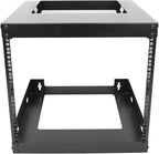 9U Wall Mount Open Frame 19 Inch Server Equipment Rack Wall Mountable Heavy - Image 3