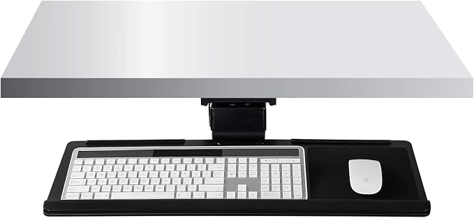 Mount-It! Under Desk Keyboard Tray and Mouse Platform, Ergonomic Computer - Image 6
