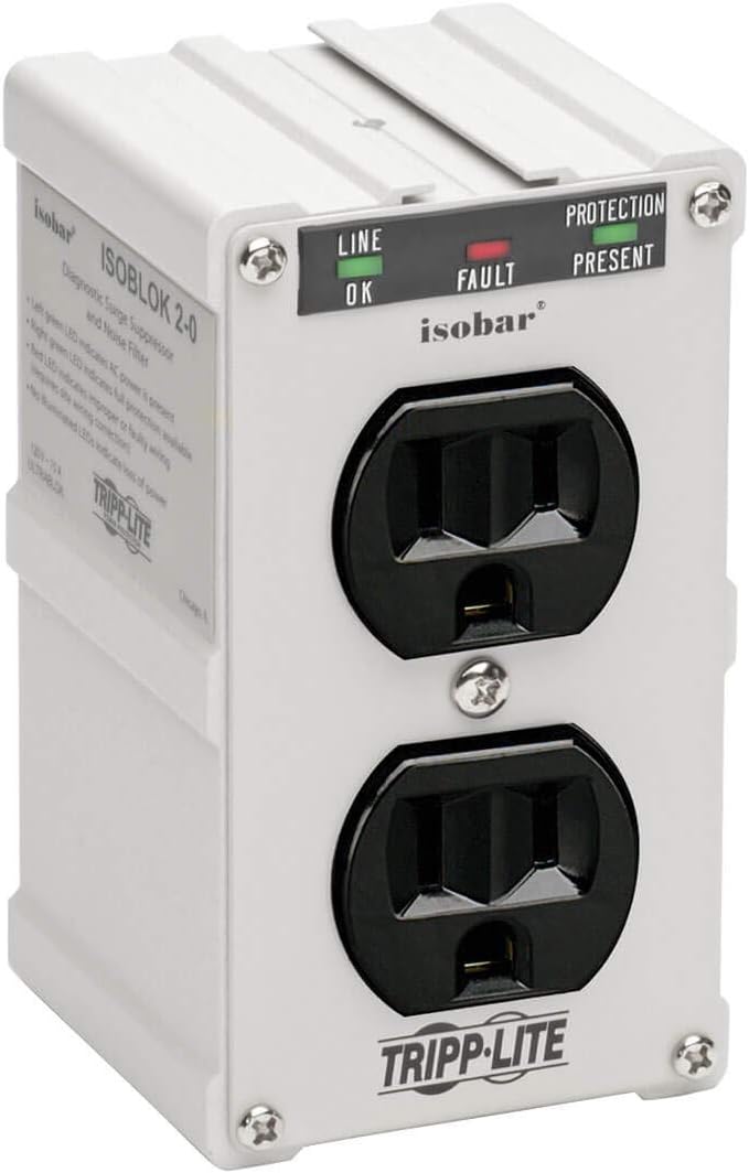 Tripp Lite Isobar ISOBLOK2-0 Heavy Duty Outlet Extender, Wall Power Strip Surge by TrippLite
