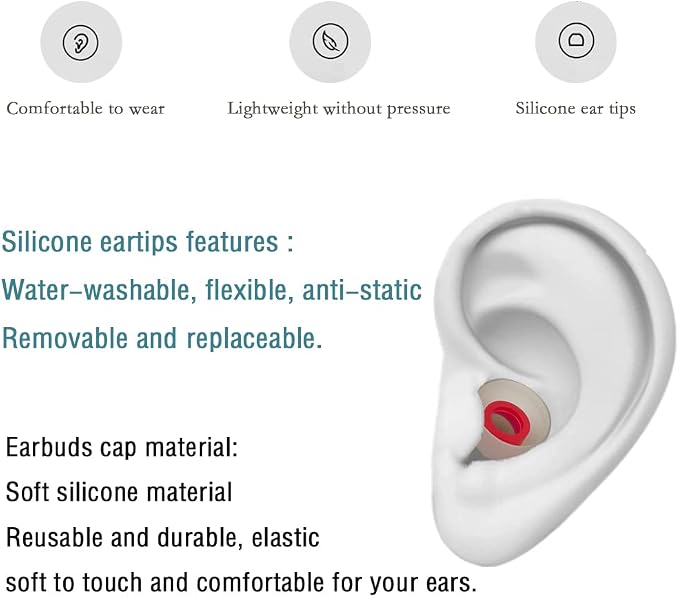 Replacement Earbud Tips Silicone Ear Tips - Image 6