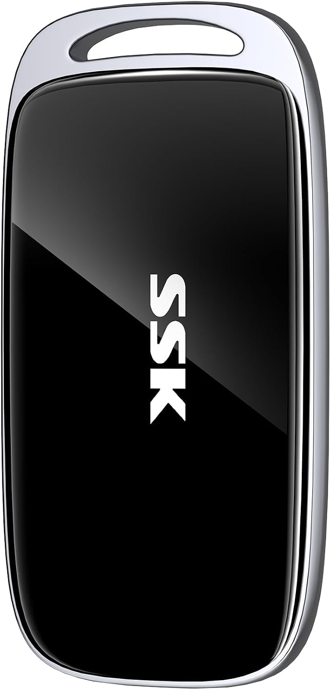 SSK 1TB SSD External Hard Drive, Portable SSD Drive up to 2000 MB/s, USB 3.2 by SSK