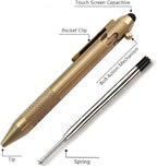 Cool Hand 4.9'' Brass Bolt Action Pen - Image 4