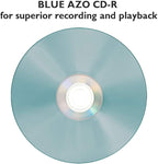 Blue AZO CD-R 700MB 52X Shiny Silver Blank Recordable Media Disc - Image 4