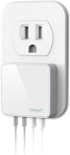 Nekmit USB C Charger, Thin Flat 52W 4-Port Fast Wall Charger by Nekmit