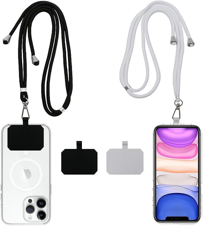 Cell Phone Lanyard, Universal Phone Strap, 2x Adjustable Neck Strap, 4x Pads by Unknown