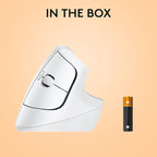 Logitech Lift for Mac Wireless Vertical Ergonomic Mouse, Quiet Clicks, Silent - Image 8