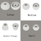 4 Pairs Silicone Ear Tips Earbuds Replacement Tips Earbuds Cap Eartips Tips - Image 3