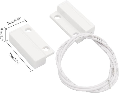 3Pcs Magnetic Reed Switch Wired Surface Mount Normally Open NO Contact Sensor - Image 2