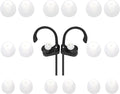 Earbud Replacement Tips Silicone Earbud Tips Fit Most in-Ear Earbuds Headphone by Unknown