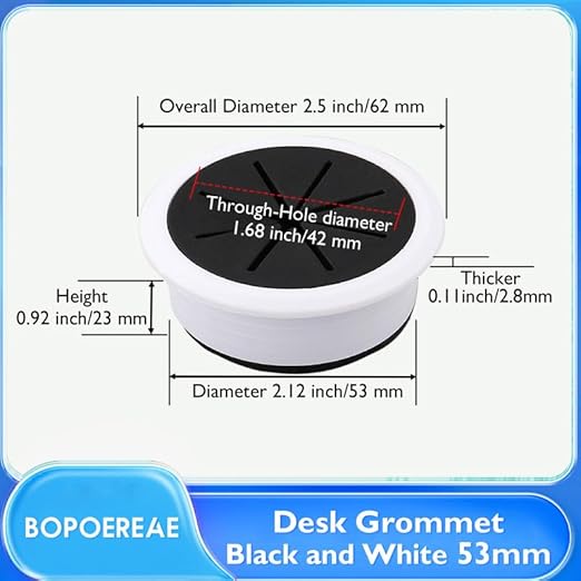 Desk Grommet 2-1/16", Desk Hole Cover - Image 8