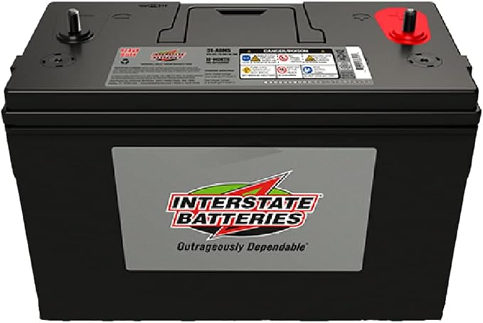 Interstate Batteries Marine Deep Cycle Battery 12V 100Ah 925CCA Pure Matrix by InterstateBatteries