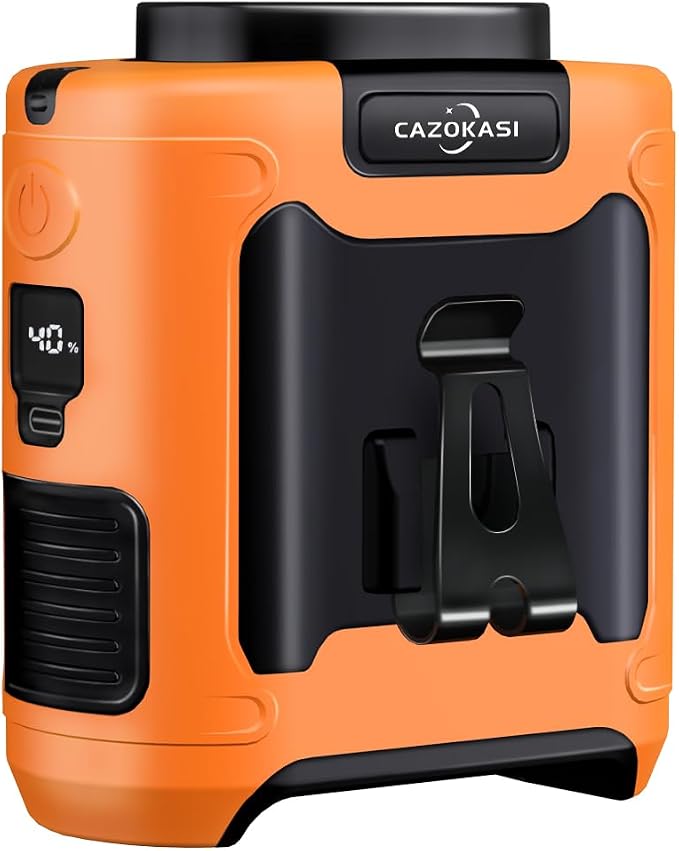 CAZOKASI Personal Fan 10000mAh Waist Clip Portable Rechargeable Wearable Hand by CAZOKASI
