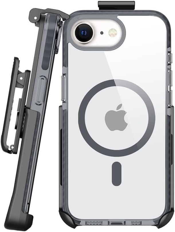 BELTRON Belt Case for iPhone 16e, Slim Protective Transparent Case & Rotating by BELTRON