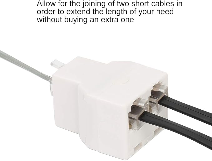 Uvital RJ11 6P4C 1 Female to 2 Female Telephone Line Splitters, Telephone - Image 5