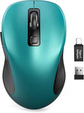 Trueque Wireless Mouse for Laptop, 2.4GHz Ergonomic Computer Mouse by Trueque