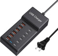 Multi USB Charger USB C Charging Station Block 50W 12 Ports Multiple USB C Hub by SCCVEE