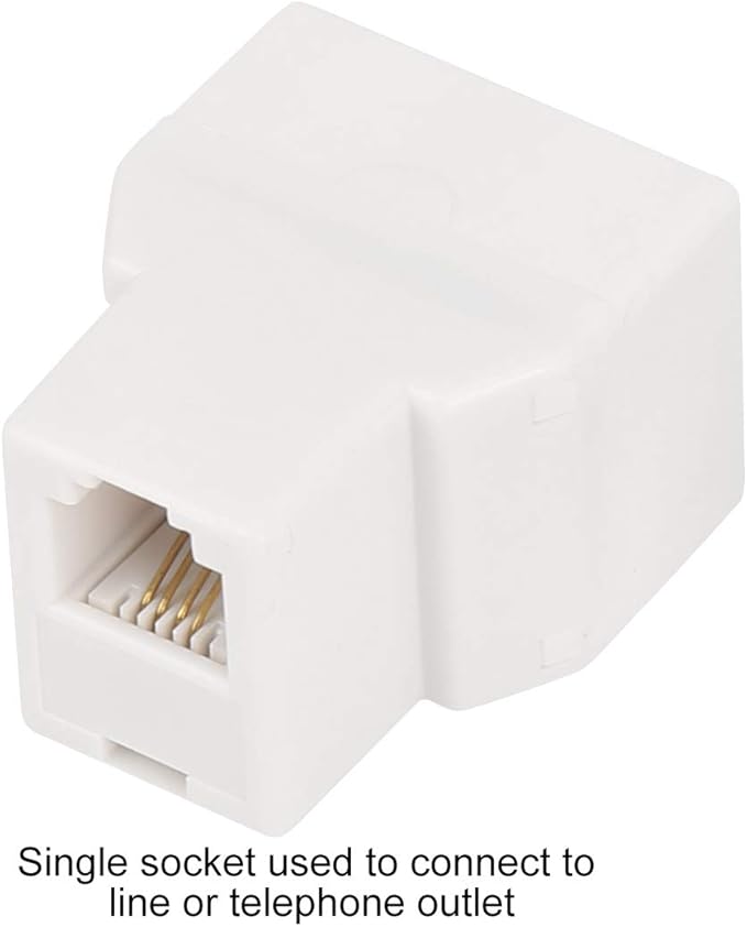 Uvital RJ11 6P4C 1 Female to 2 Female Telephone Line Splitters, Telephone - Image 3