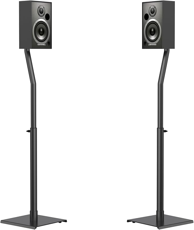 USX MOUNT Universal Speaker Stands, Height Adjustable Extend 30.0" to 39.1" by USXMOUNT