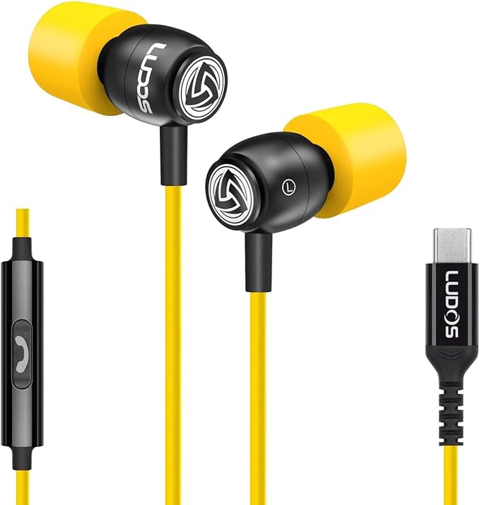 LUDOS Clamor USB C Headphones for iPhone 16 15 Pro Max Plus iPad Pro, 5 Years by Ludos