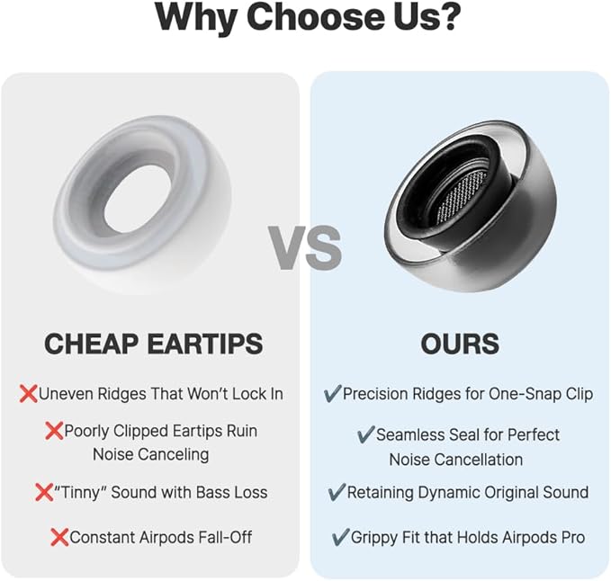 AZLA Crystal for Airpods Pro 1st & 2nd Gen – Airpod Pro Ear Tip Replacement – - Image 3