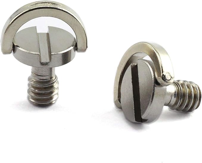 HJ Garden 2pcs 1/4-20 Thread D-Ring Stainless Steel Camera Fixing Screws - Image 3