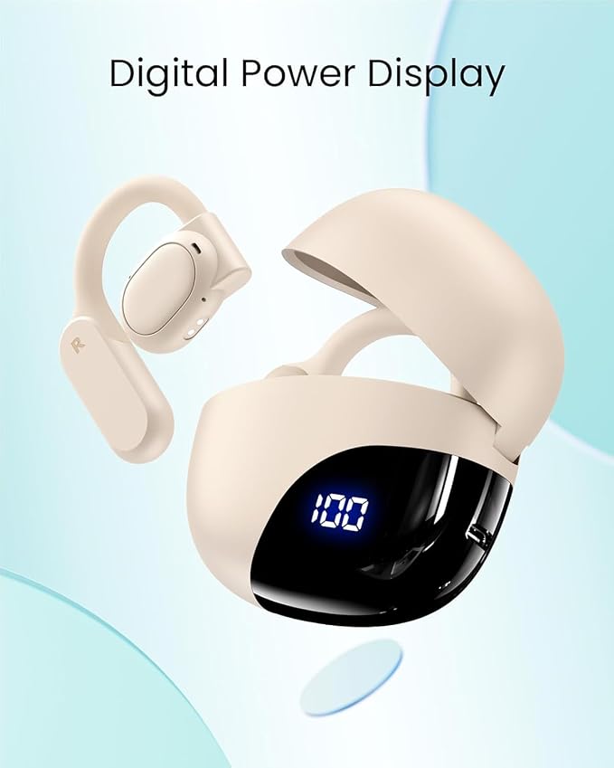 TAGRY Open Ear Earbuds Wireless Bluetooth Headphones 80Hrs Playtime Ear Buds - Image 4