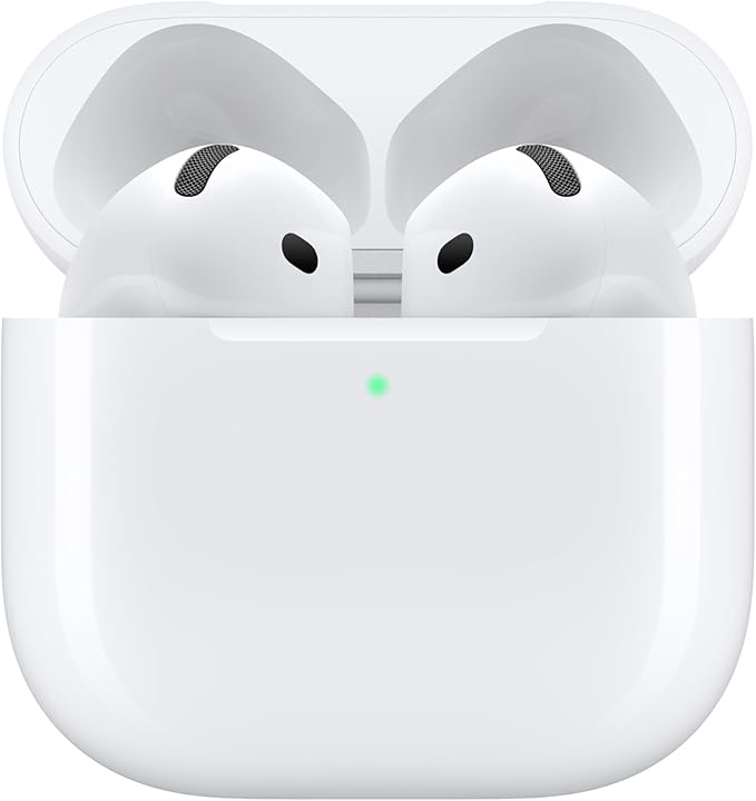 Apple AirPods 4 Wireless Earbuds, Personalized Spatial Audio, Sweat and Water - Image 2
