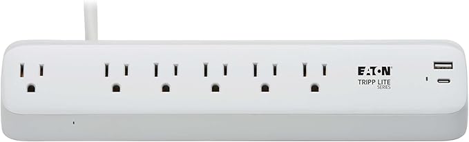 Eaton Tripp Lite Series Desk Clamp Power Strip Surge Protector, USB-A & USB-C - Image 7