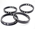 3-9/16" Black Snap-in Knockout Insulating Bushing Grommets, Plastic Cable Hole by EASYEAH