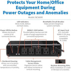 Tripp Lite 600VA UPS Desktop Battery Backup and Surge Protector, 4 Outlets - Image 2