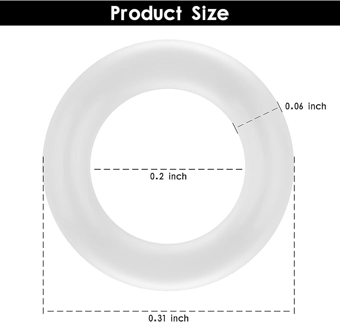 200Pcs Clear O-Ring Switch Dampeners Keycap - Image 5