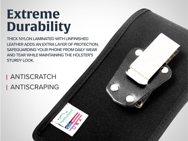Turtleback Belt Clip for iPhone 16 Pro, 15 pro 14 Pro 13 Pro -Medium- Fits - Image 7