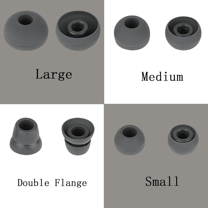 4 Pairs Silicone Ear Tips Earbuds Replacement Tips Earbuds Cap Eartips Tips - Image 3