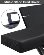Elastic Lock Music Keyboard Dust Protector Cover - Image 8