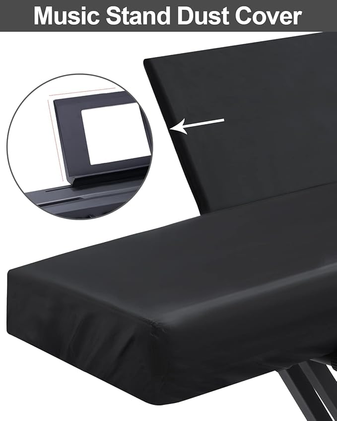 Elastic Lock Music Keyboard Dust Protector Cover - Image 8