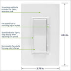 Leviton Decora Smart Fan Speed Controller, Wi-Fi 2nd Gen, Neutral Wire Required - Image 5