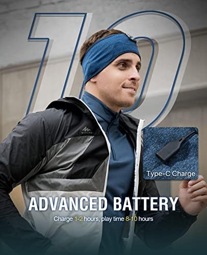 Perytong Sleep Headphones, Headband Headphones 10Hrs Bluetooth Headband - Image 2